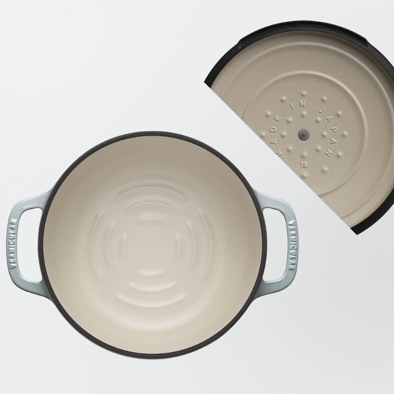 Vermicular バーミキュラ オーブンポット2 18cm 浅型 セルフスタンディングリッド オイスターグレー OP2S18S-GY ◆送料無料◆ オイスターグレー