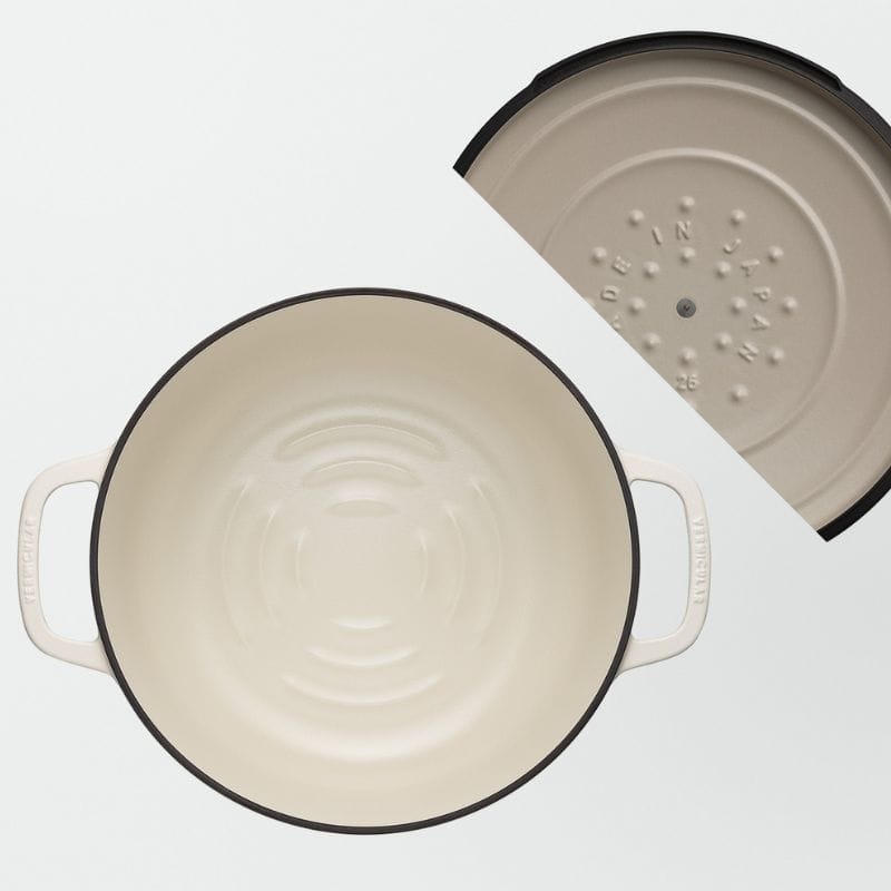 Vermicular バーミキュラ オーブンポット2 26cm 浅型 セルフスタンディングリッド マットリネンベージュ OP2S26S-BG ◆送料無料◆ マットリネンベージュ