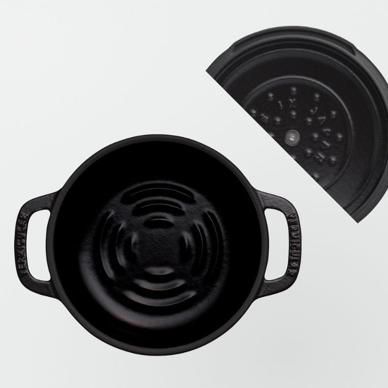 Vermicular バーミキュラ オーブンポット2 ミニ 14cm セルフスタンディングリッド マットブラック OP2R14S-BK ◆送料無料◆ マットブラック