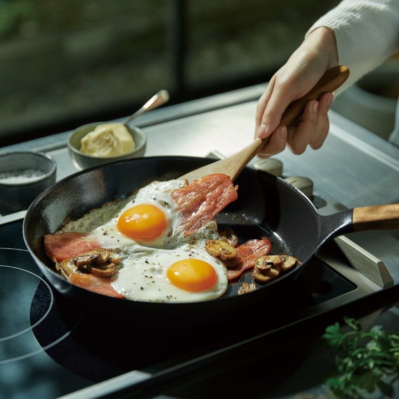 Vermicular バーミキュラ フライパン 28cm ハンドル材:ウォールナット FP28-WN ◆送料無料◆ 28cm