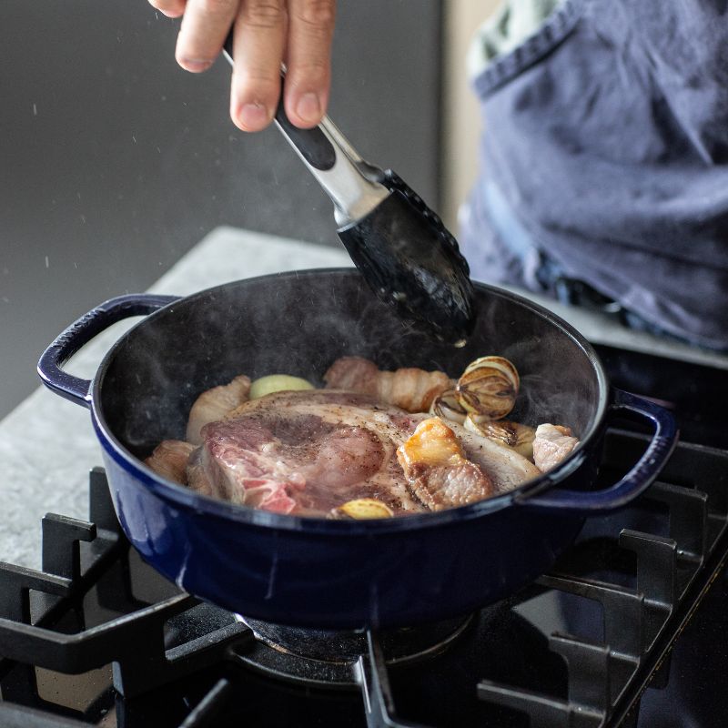 Vermicular バーミキュラ オーブンポット2 26cm 浅型 セルフスタンディングリッド オーシャンネイビー OP2S26S-NV ◆送料無料◆ オーシャンネイビー