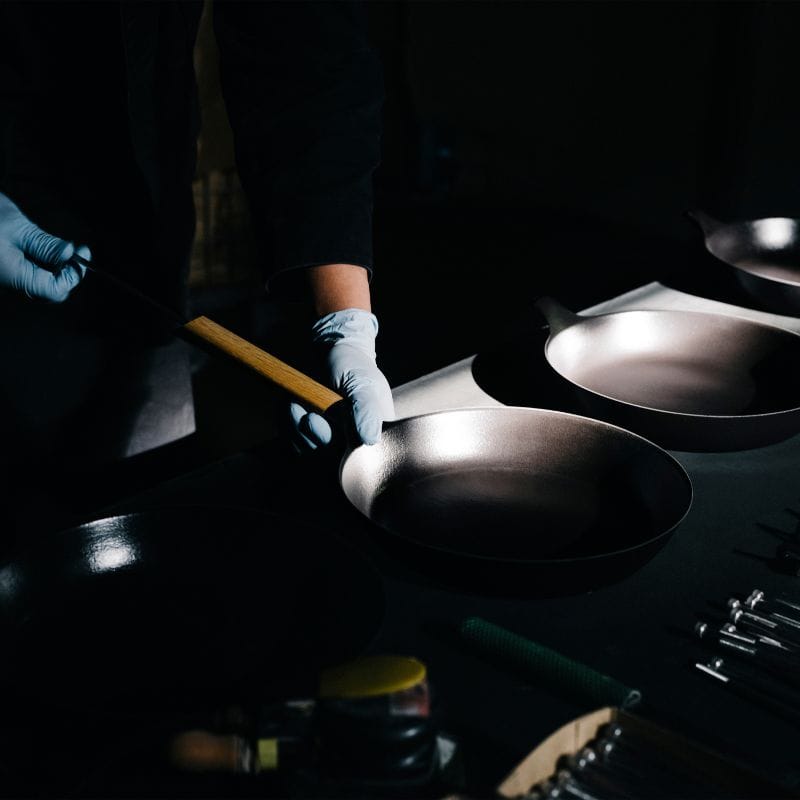 Vermicular バーミキュラ フライパン 24cm 深型 ハンドル材:ウォールナット FP24-WN ◆送料無料◆ 24cm深型