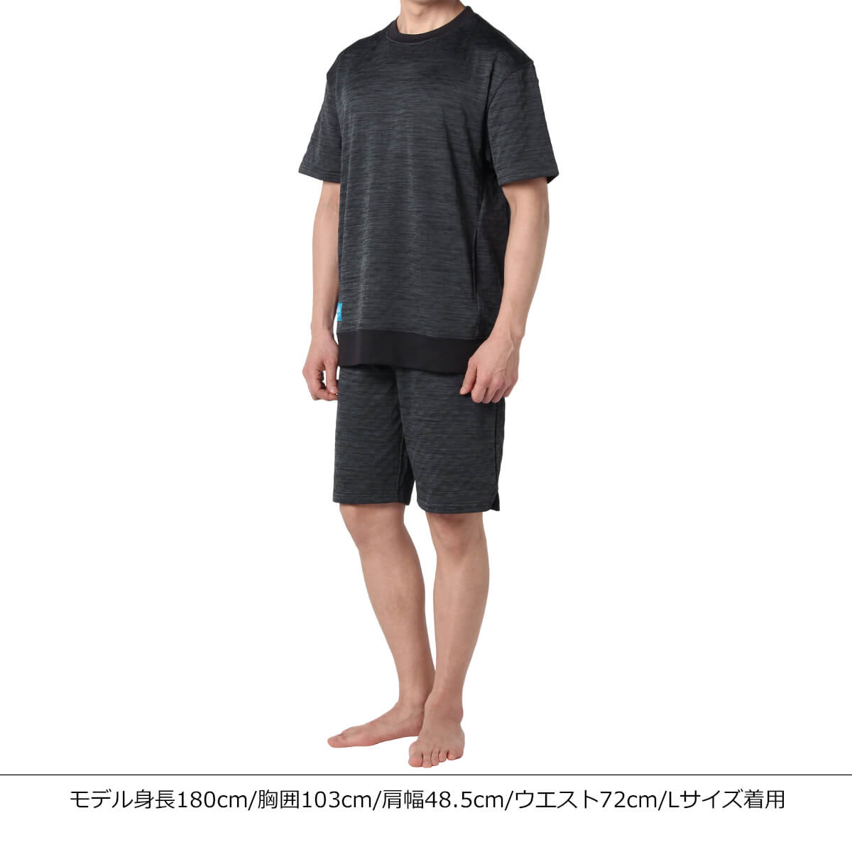 コラントッテRESNO MAGNE リカバリーウェアPLUS ショートスリーブ 杢グレー S