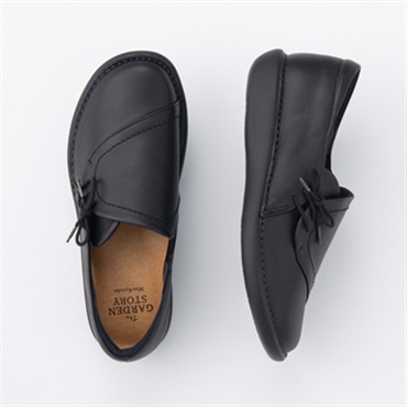 [ガーデンストーリー]サイドレーススリッポン 4E 124610 ブラック 22.0cm