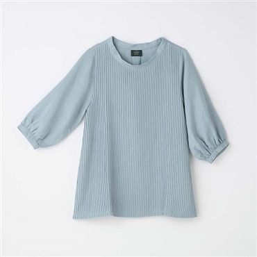 ≪SALE≫ブルー フリーサイズ[ガーデンストーリー]ピンタックブラウス ASOF02