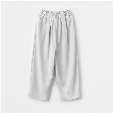 [ミスキョウコ]ウォッシャブル麻調コクーンパンツ ASOF21 ライトグレー M-L(フリーサイズ)