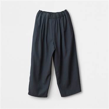 [ミスキョウコ]ウォッシャブル麻調コクーンパンツ ASOF21 ネイビー M-L(フリーサイズ)