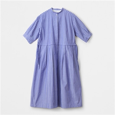 [ミスキョウコ]コードットオーガニック　3WAYシャツワンピース ASOF22 ブルー M-L(フリーサイズ)