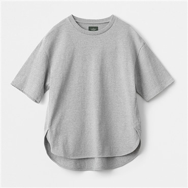 [ガーデンストーリー]アメリカンドライ天竺ラウンドヘムＴシャツ ASOF26 グレー M-L(フリーサイズ)