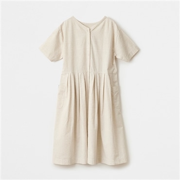 [ガーデンストーリー]綿麻2WAYシャツワンピース ASOF27 ベージュ M-L(フリーサイズ)
