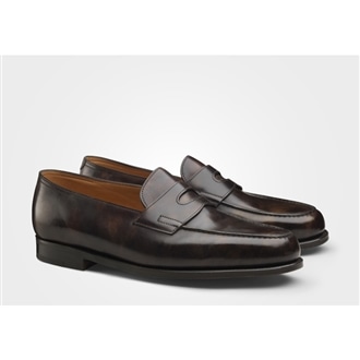 LOPEZ (ロペス) 4395 シングルレザーソール DARK BROWN MUSEUM CALF 050