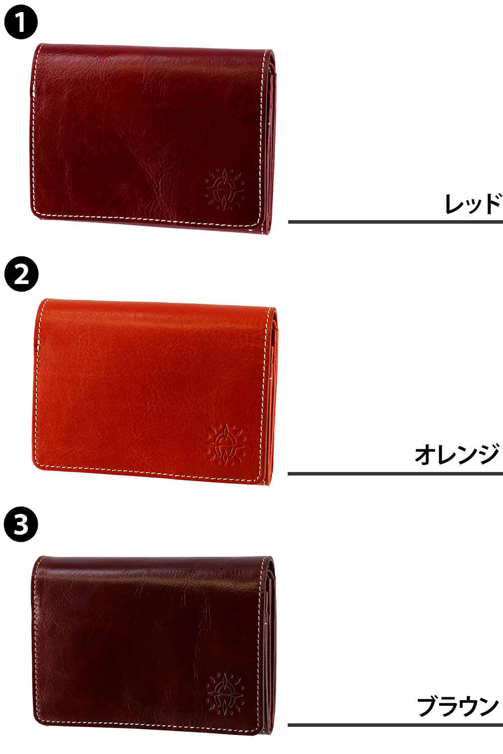 ダコタ 二つ折り財布 本革 Dakota フォンス2 31801 1.レッド -30(1