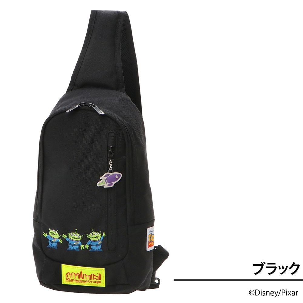 マンハッタンポーテージ ディズニー ピクサー トイ・ストーリー リトルイタリークロスボディバッグ MP1927TOY ブラック -1000 ブラック