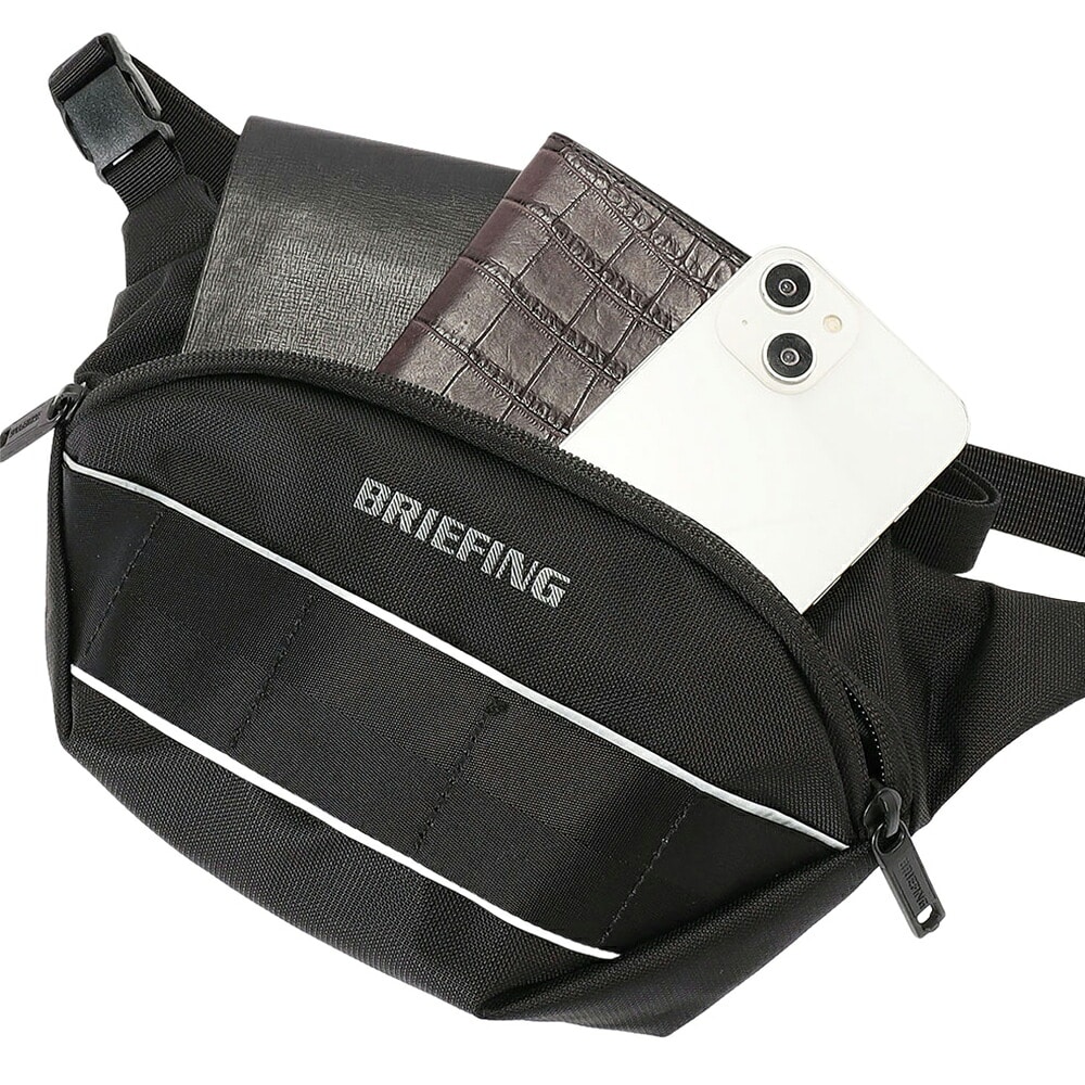 ブリーフィング バッグ ショルダーバッグ 斜め掛け ミニ A6 BRIEFING MFC クロスボディバッグ Sサイズ BRA253L40 メンズ ブラック -010 ブラック