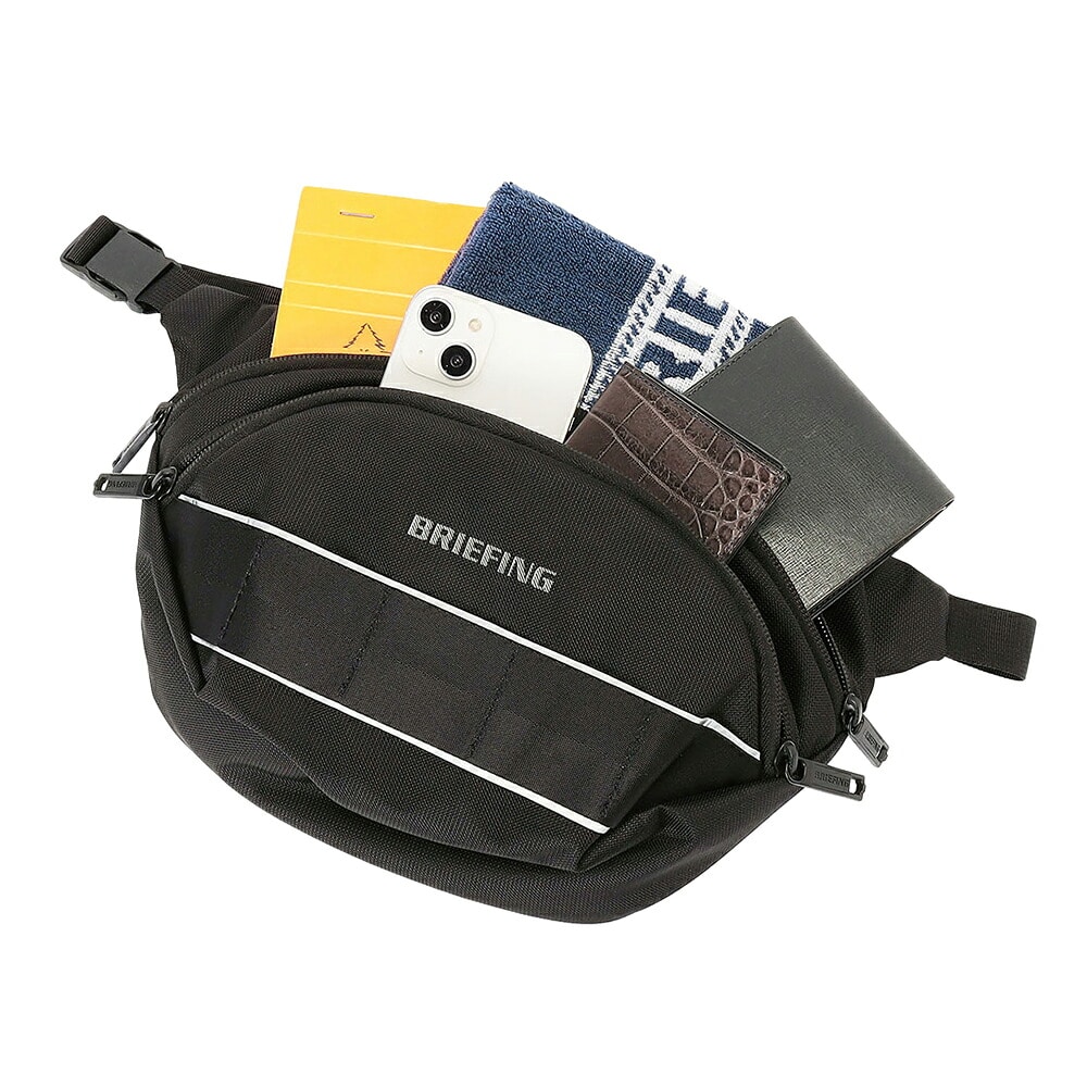ブリーフィング バッグ ショルダーバッグ 斜め掛け ミニ B6 BRIEFING MFC クロスボディバッグ Mサイズ BRA253L41 メンズ ブラック -010 ブラック