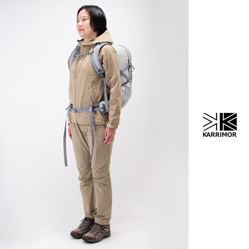 カリマー リュック デイパック バックパック 25L A4対応 軽量 KARRIMOR ランクス25 2.ライトグレー -501248-1120 2.ライトグレー
