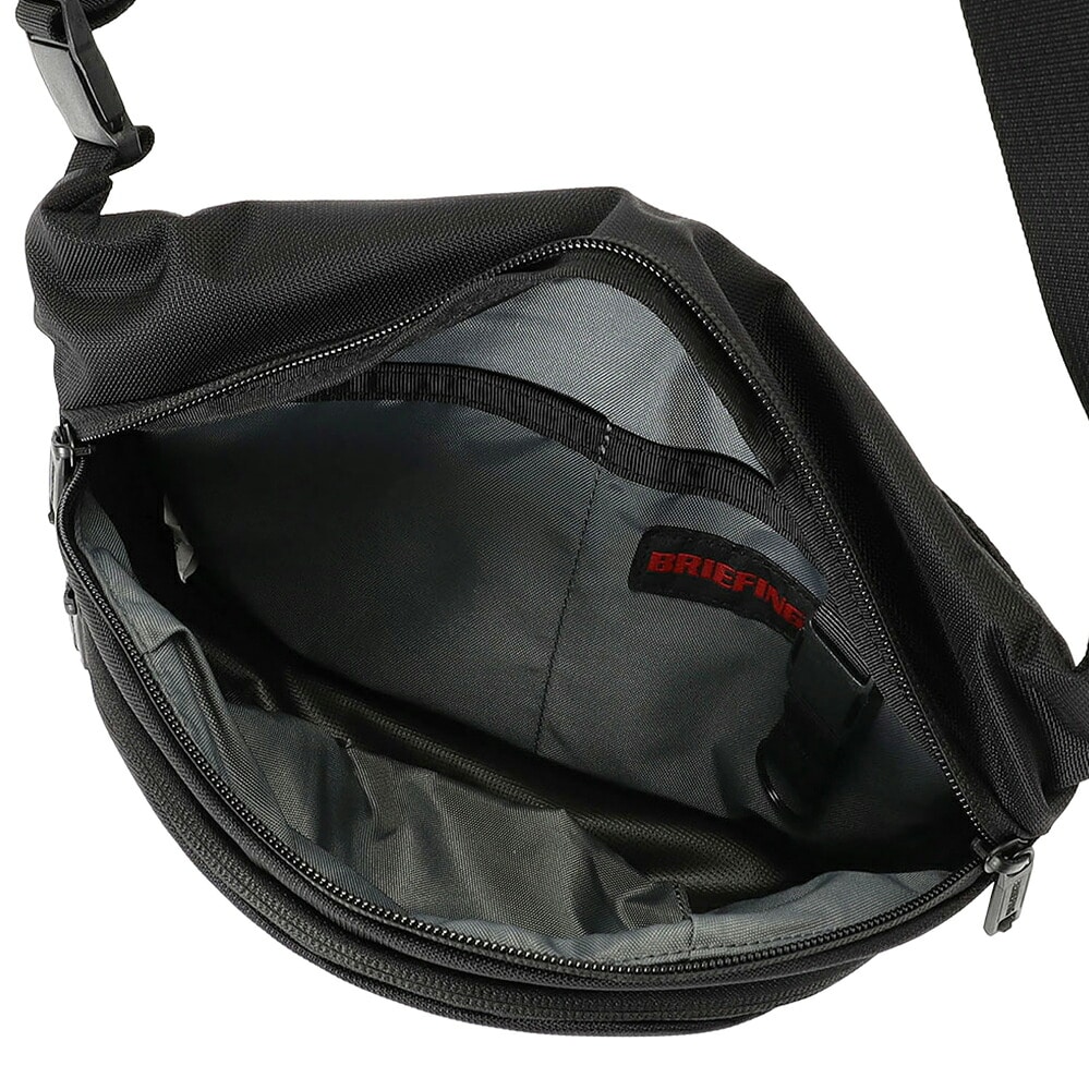 ブリーフィング バッグ ショルダーバッグ 斜め掛け ミニ B6 BRIEFING MFC クロスボディバッグ Mサイズ BRA253L41 メンズ ブラック -010 ブラック