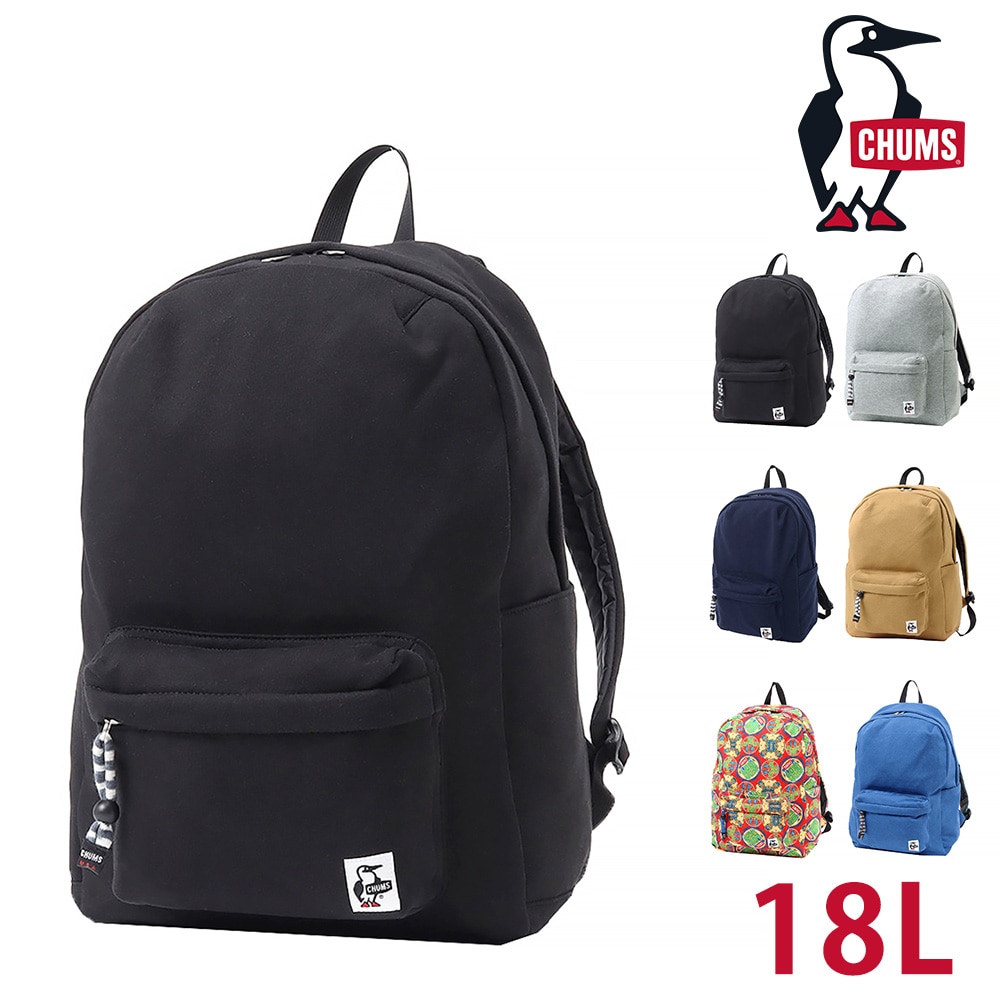 チャムス CHUMS リュック Hurricane Day Pack Sweat ハリケーンデイパックスウェット CH60-3596 1.ブラック  -99x603596k001(1.ブラック): Newbag Wakamatsu｜JAL Mall｜マイルがたまる・つかえる ショッピングモール