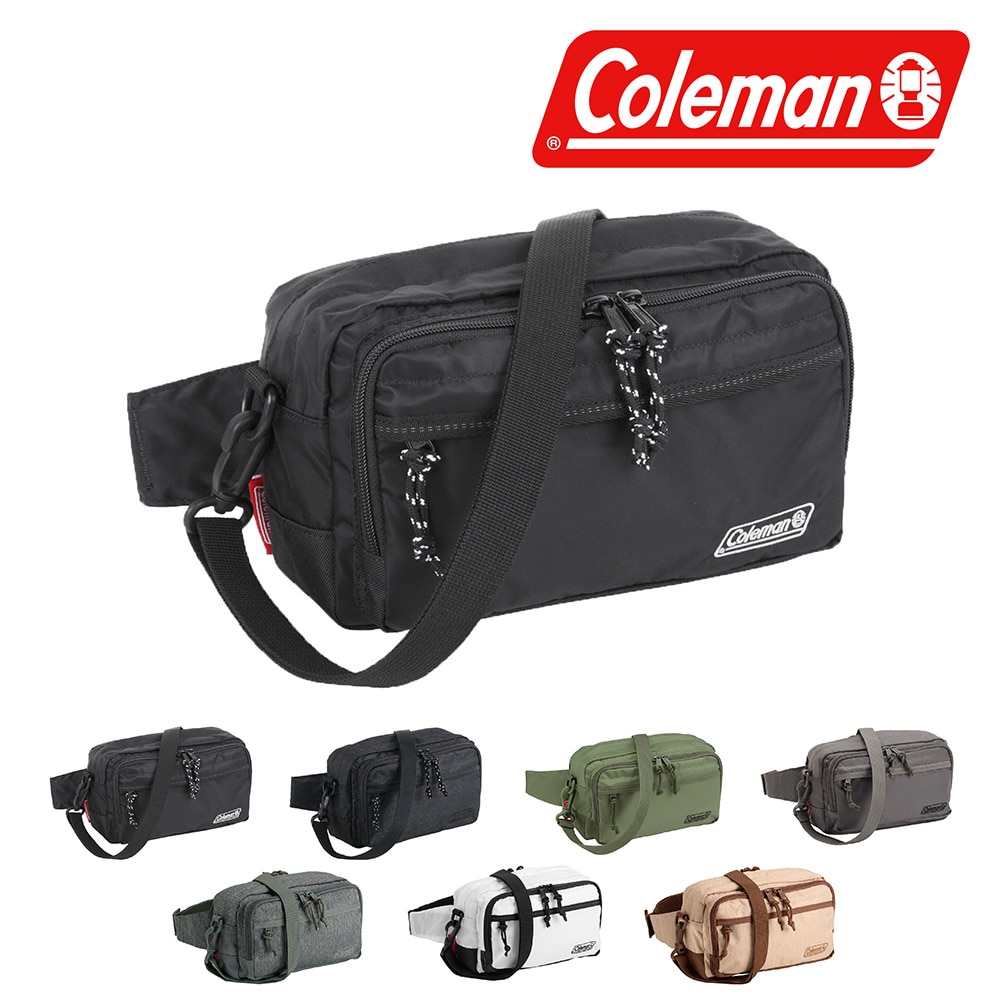 コールマン Coleman 2wayウエストポーチ WALKER POUCH ウォーカーポーチ 1.ブラック -99x32876(1.ブラック):  Newbag Wakamatsu｜JAL Mall｜マイルがたまる・つかえる ショッピングモール