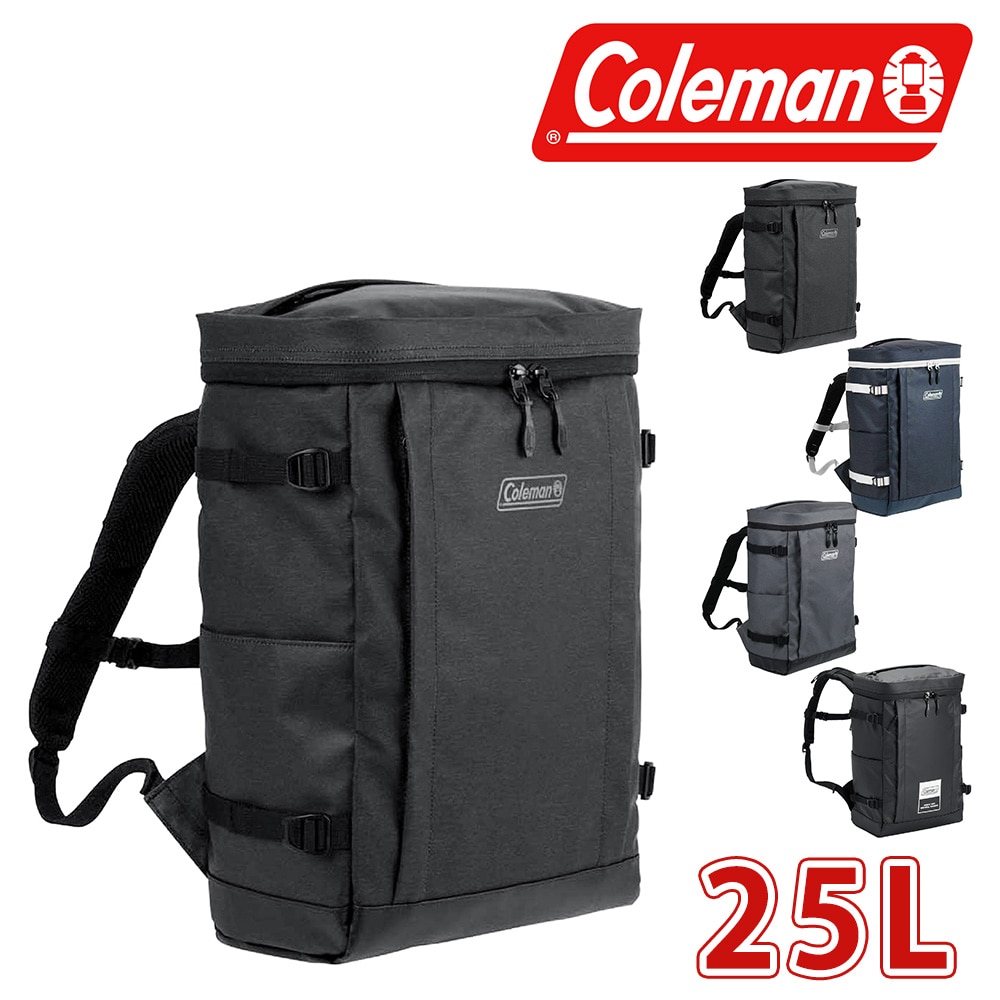 コールマン Coleman シールド リュックサック シールド25 1.ヘザーブラック -99x32945(1.ヘザーブラック): Newbag  Wakamatsu｜JAL Mall｜マイルがたまる・つかえる ショッピングモール