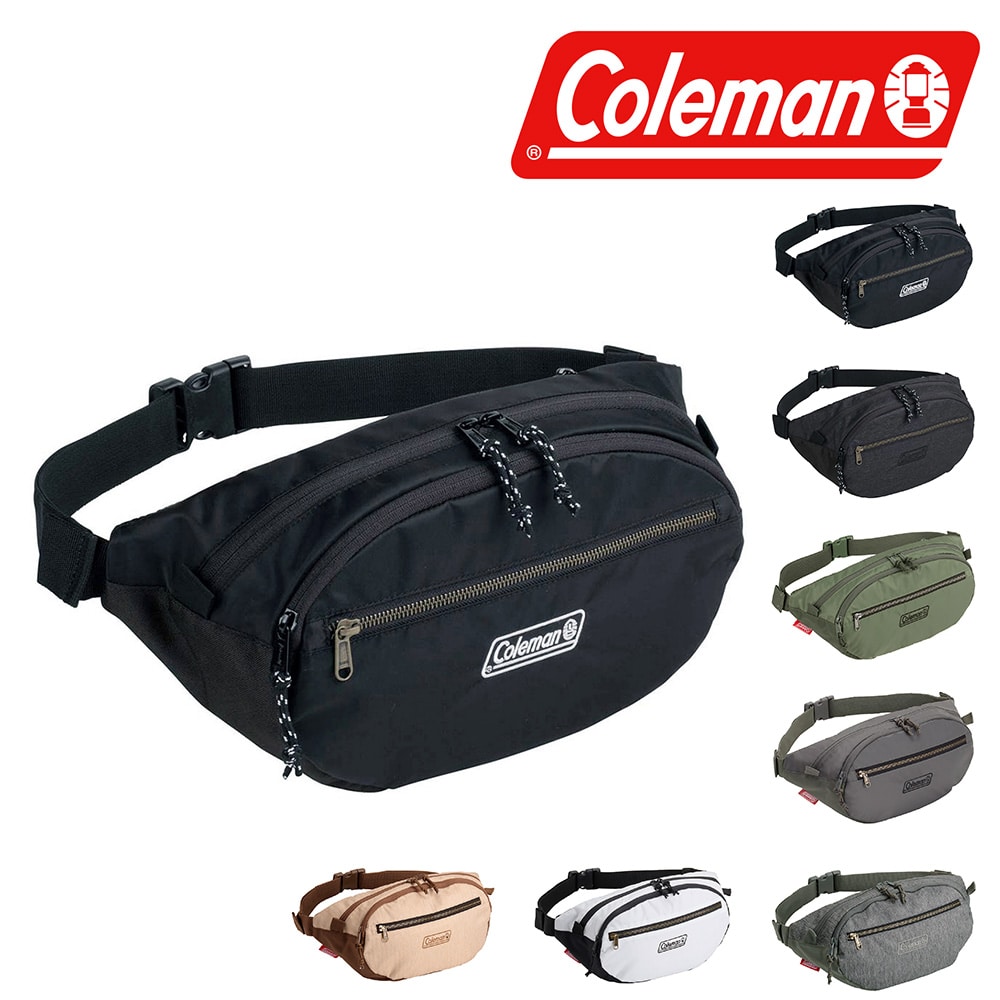 コールマン Coleman ウエストバッグ WALKER WAIST 5 ウォーカーウエスト5 1.ブラック -99x36230(1.ブラック):  Newbag Wakamatsu｜JAL Mall｜マイルがたまる・つかえる ショッピングモール