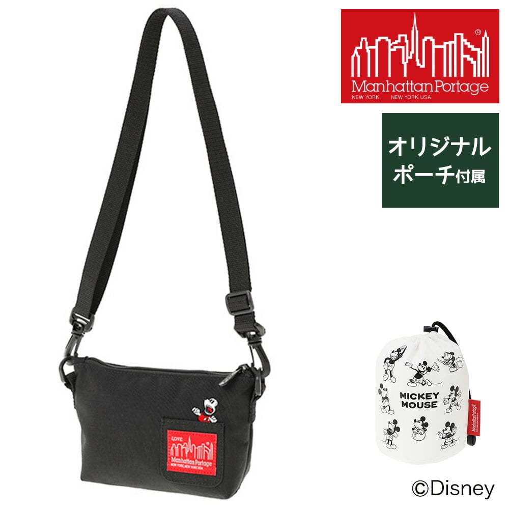 マンハッタンポーテージ Manhattan Portage ショルダーバッグ ミッキー MP7020MIC23 ブラック 10x1000  ブラック(ブラック): Newbag Wakamatsu｜JAL Mall｜マイルがたまる・つかえる ショッピングモール