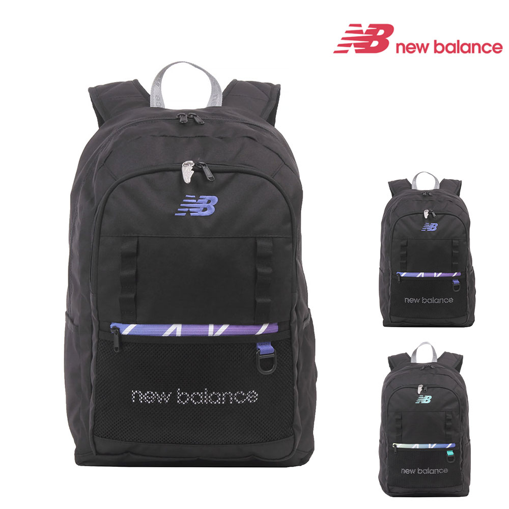 ニューバランス newbalance リュック school daypack limited スクールデイパックリミテッド lab45697  1,ブラックパープル -18x02(1,ブラックパープル): Newbag Wakamatsu｜JAL Mall｜マイルがたまる・つかえる  ショッピングモール