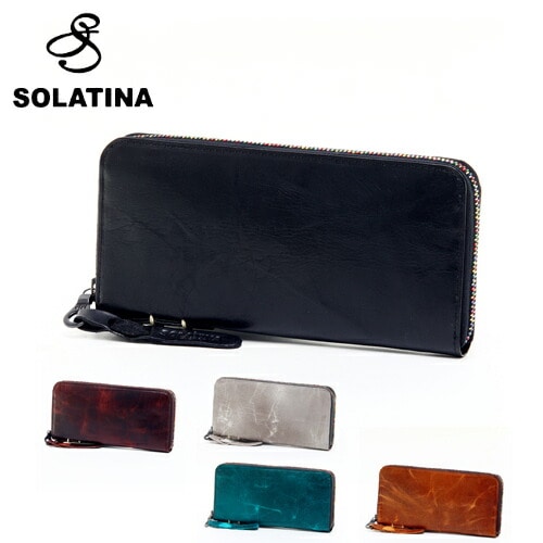 ソラチナ SOLATINA 長財布 ホースレザー焦がし加工 sw-38153 10xbk 1.ブラック(1.ブラック): Newbag  Wakamatsu｜JAL Mall｜マイルがたまる・つかえる ショッピングモール