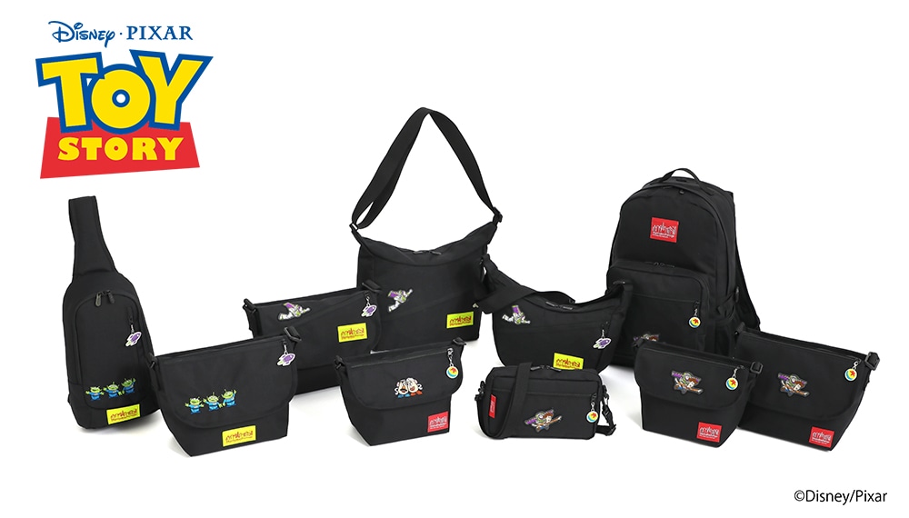 マンハッタンポーテージ ディズニー ピクサー トイ・ストーリー 斜め掛け デュエットショルダーバッグ MP2409TOY ブラック -1000 ブラック