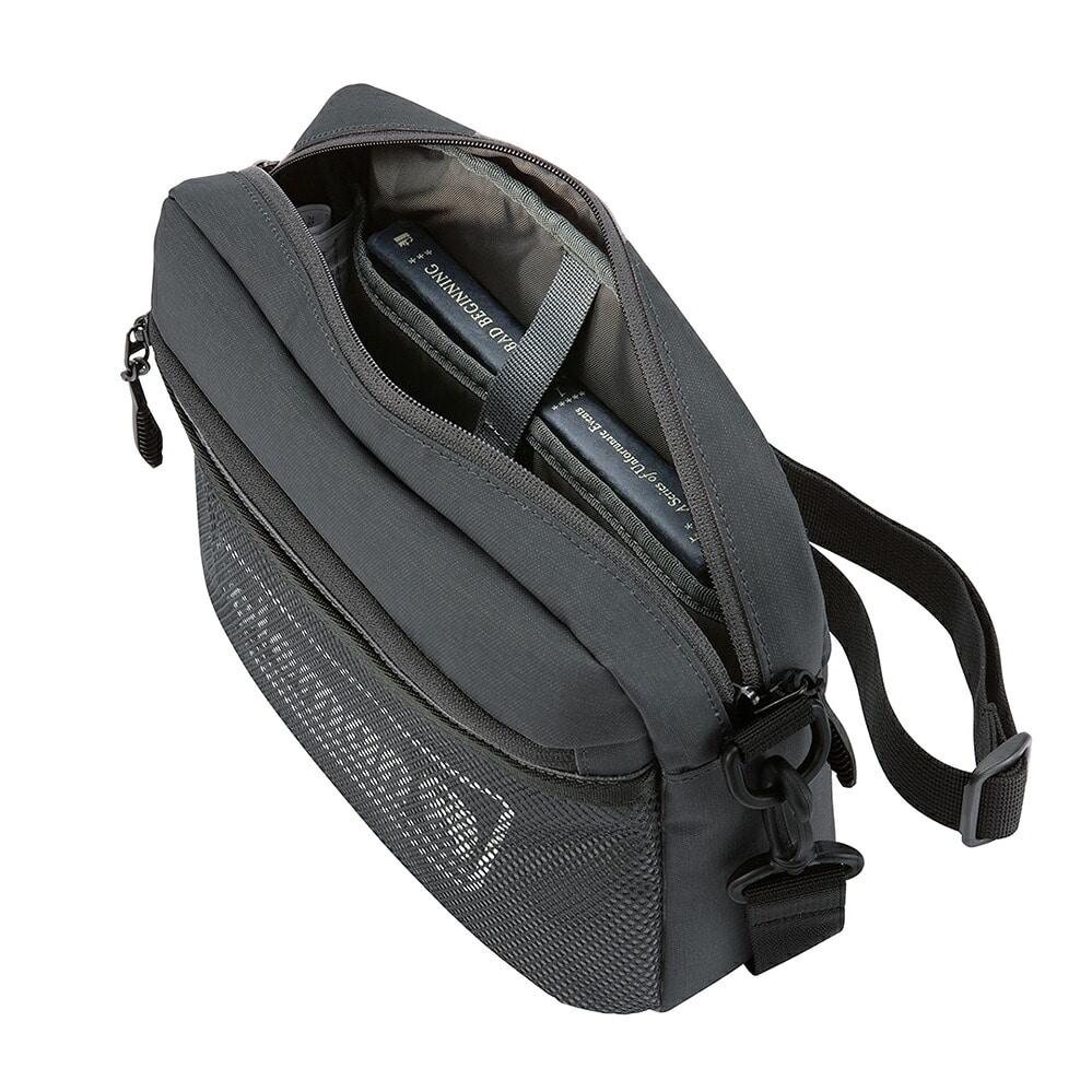 コールマン 防水 ショルダーバッグ 斜め掛け ポーチ 3.5L A5 コンパクト Coleman シールドショルダーポーチ メンズ レディース キッズ 誕生日プレゼント ギフト ラッピング無料 正規代理店 1.ヘザーブラック -37790 1.ヘザーブラック