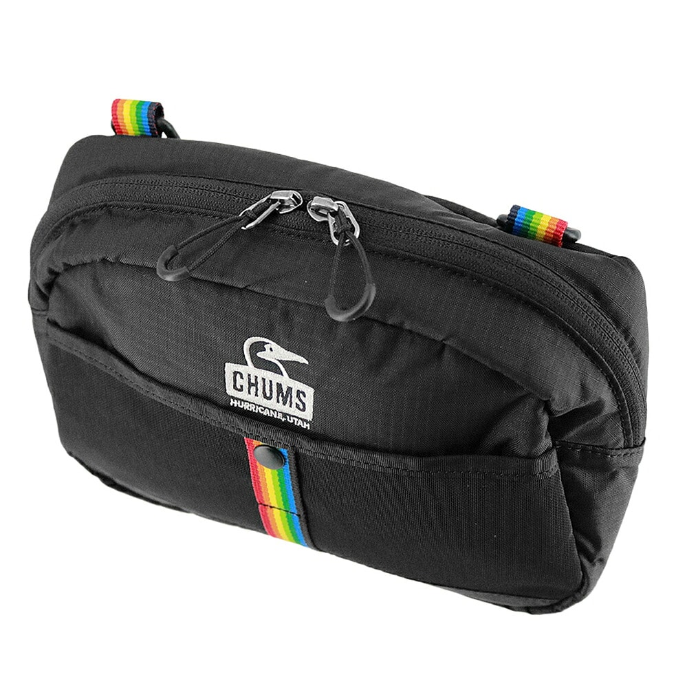 チャムス ショルダーバッグ 斜め掛け 2L B6 コンパクト CHUMS スプリングデールショルダーバッグ CH60-4101 メンズ レディース キッズ 誕生日プレゼント ギフト ラッピング無料 正規代理店 2.ブラックxホワイト -604101k071 2.ブラックxホワイト