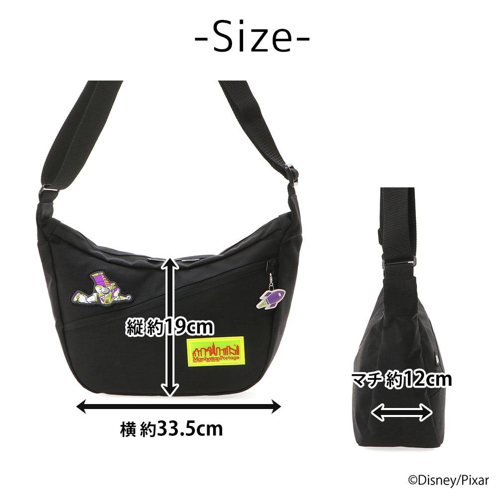 マンハッタンポーテージ ディズニー ピクサー トイ・ストーリー 斜め掛け デュエットショルダーバッグ MP2409TOY ブラック -1000 ブラック