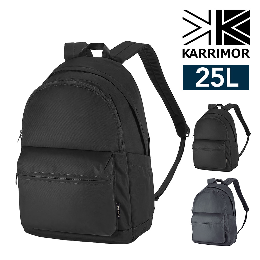 カリマー リュック バックパック デイパック 25L A4対応 15インチ PC収納 軽量 KARRIMOR Mデイパック25 1.ブラック -501268-9000 1.ブラック