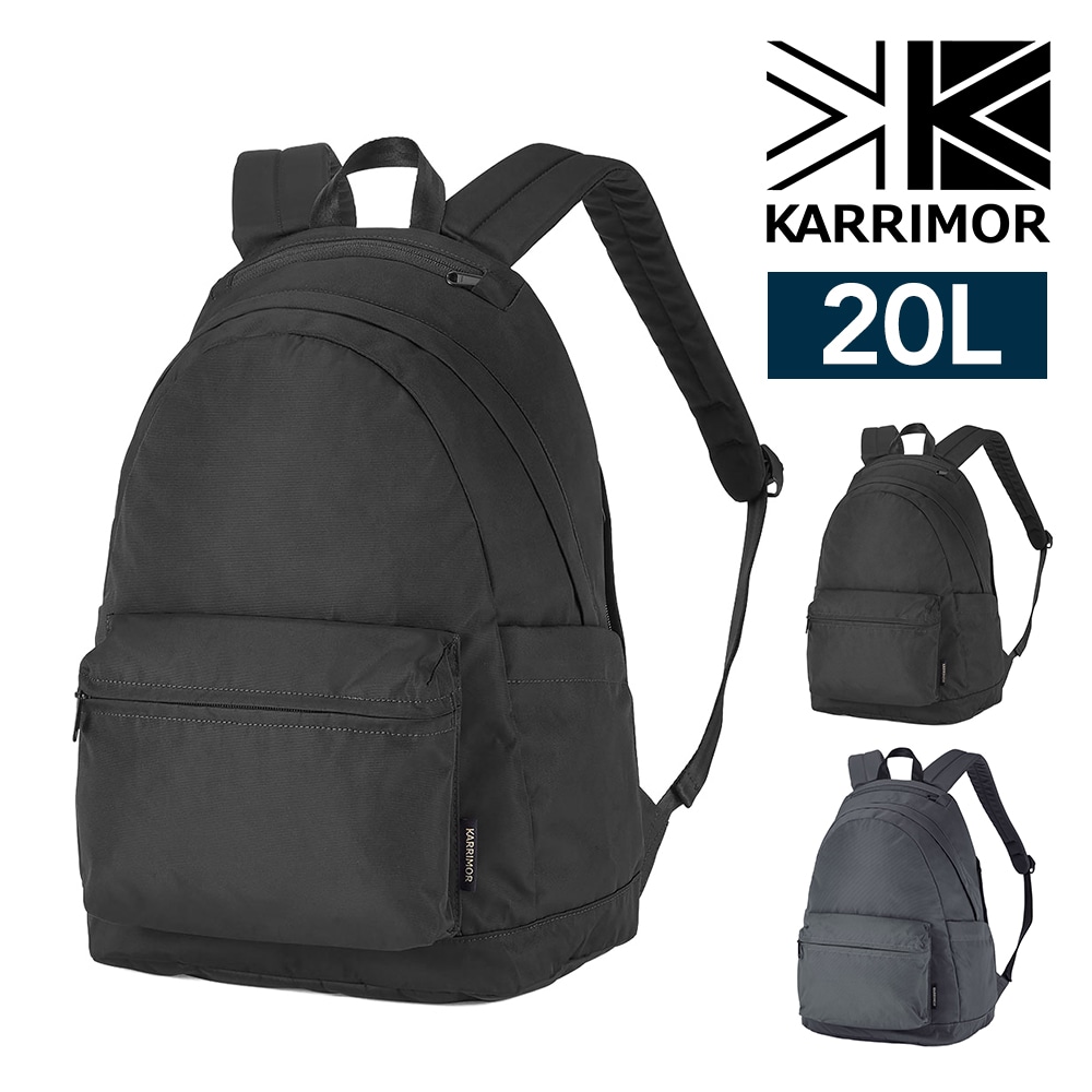 カリマー リュック バックパック デイパック 20L A4対応 14インチ PC収納 軽量 KARRIMOR Mデイパック20 1.ブラック -501269-9000 1.ブラック