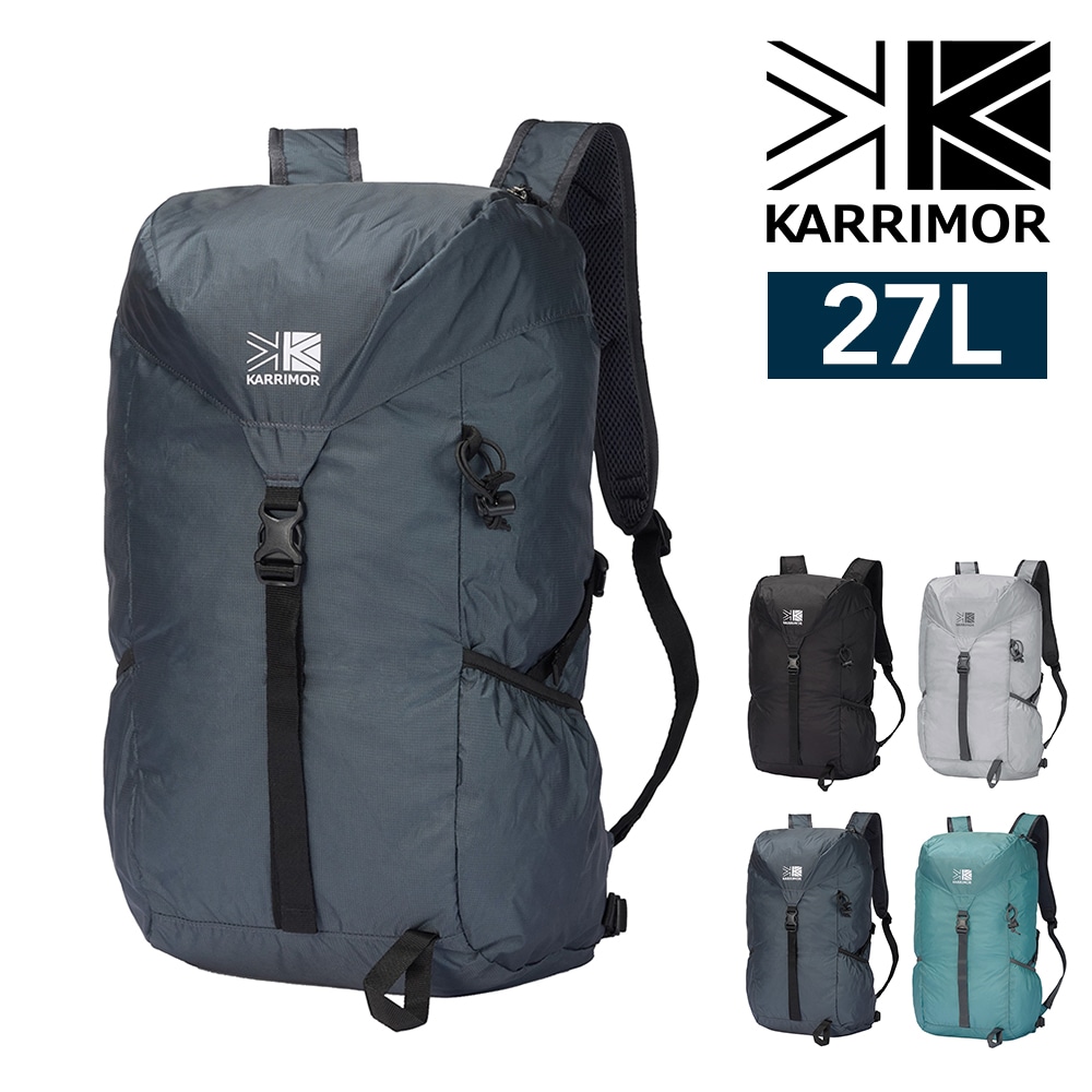 カリマー リュック バックパック 27L A4対応 パッカブル 大容量 軽量 KARRIMOR マーストップロード27 3.ミッドナイト -501272-5040 3.ミッドナイト