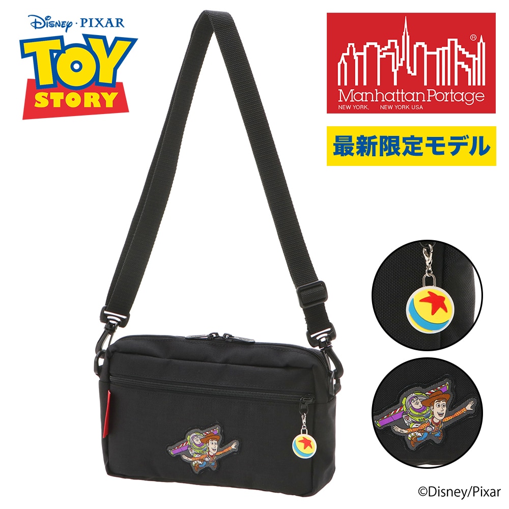 マンハッタンポーテージ ディズニー ピクサー トイ・ストーリー ショルダーバッグ 斜め掛け ジョガー(L) JPN VER2 MP1404L2TOY ブラック -1000 ブラック
