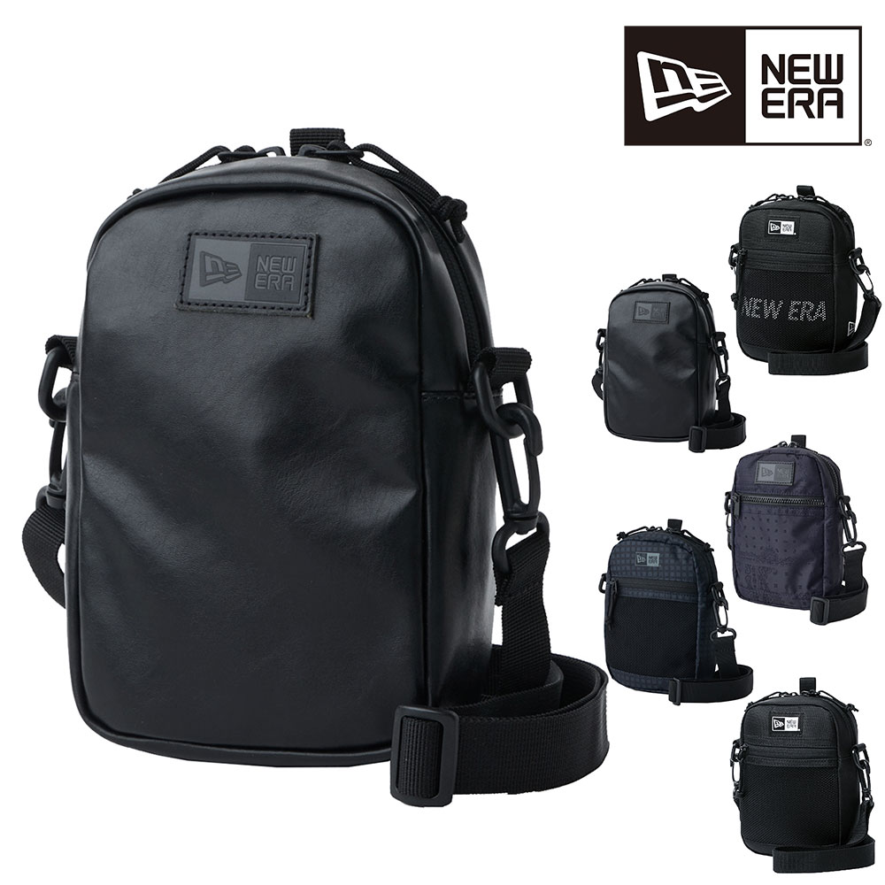 ニューエラ バッグ ショルダーバッグ ポーチ 縦型 ミニバッグ NEW ERA ショルダーポーチ 1.7L メンズ レディース キッズ 誕生日プレゼント ギフト ラッピング無料 正規代理店 3.レザーブラック -14750857 3.レザーブラック