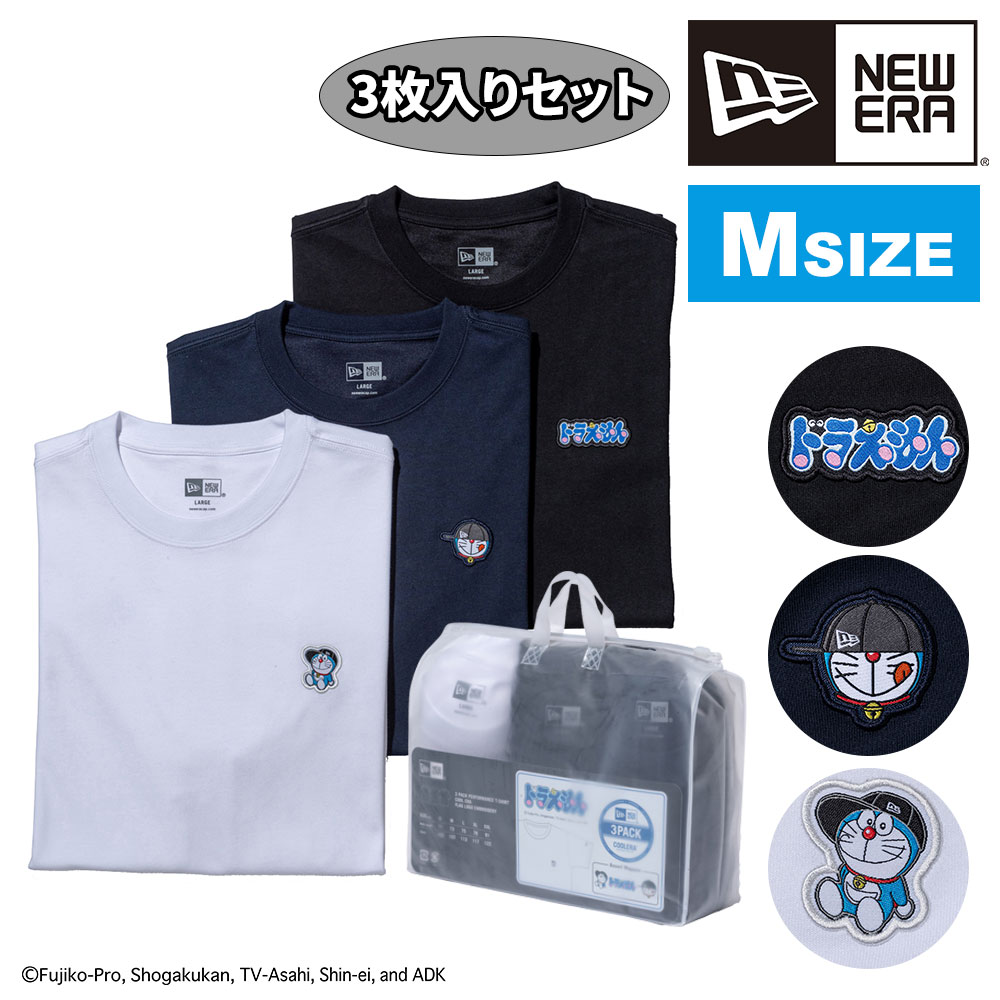 【2026年新作】 ニューエラ Tシャツ 半袖 ドラえもん コラボ 3枚セット NEW ERA 3Pパックティー S M L XL メンズ レディース キッズ 限定モデル 送料無料 誕生日プレゼント ギフト ラッピング無料 正規代理店 2.Mサイズ -14935374m 2.Mサイズ