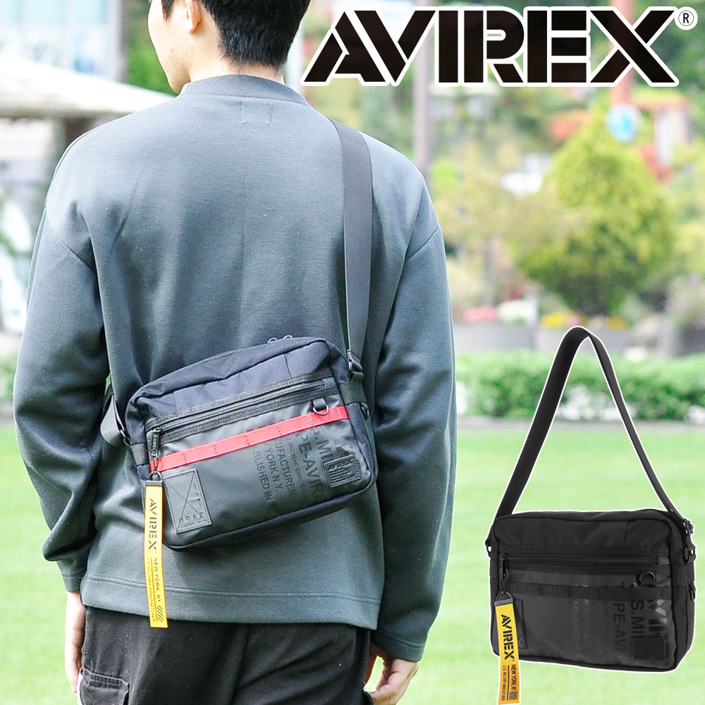 アヴィレックス AVIREX スーパーホーネット ショルダーバッグ avx603 1.ブラック 10x10 メンズ