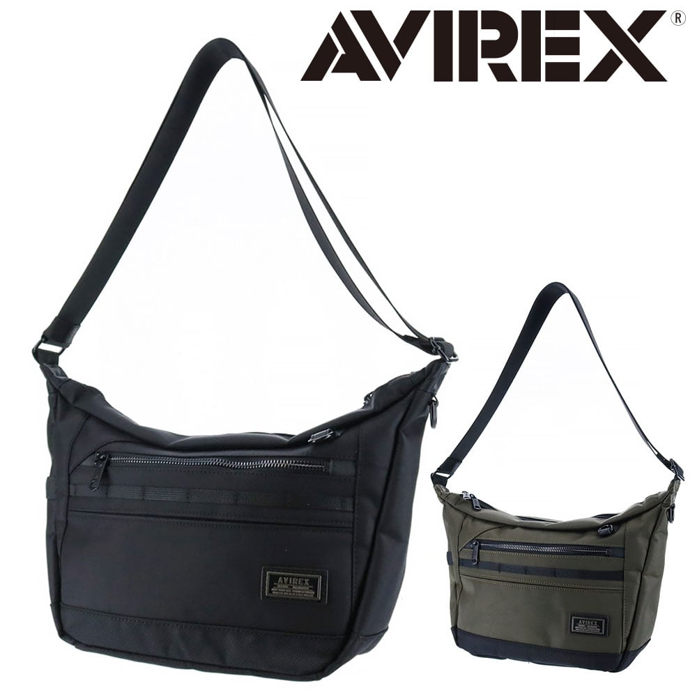 アヴィレックス AVIREX ソリッド ショルダーバッグ ax2052 1.ブラック 10x10 メンズ