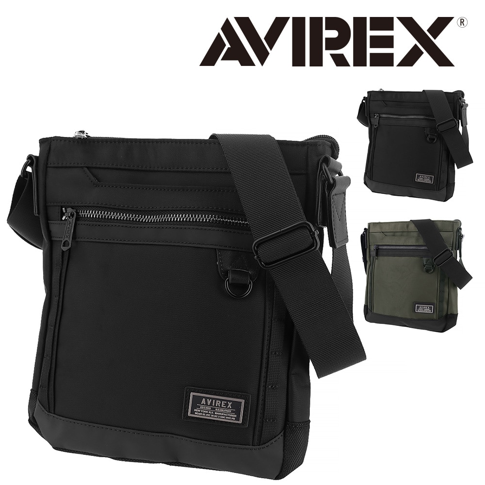アヴィレックス AVIREX ショルダーバッグ SOLID ソリッド ax2055 1.ブラック -10x10 メンズ