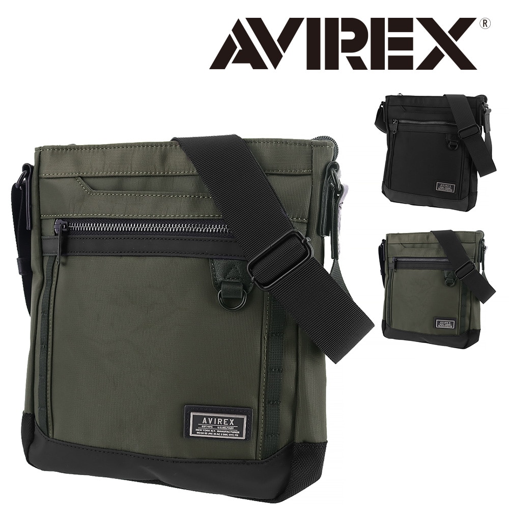 アヴィレックス AVIREX ショルダーバッグ SOLID ソリッド ax2055 2.カーキ -51x52 メンズ