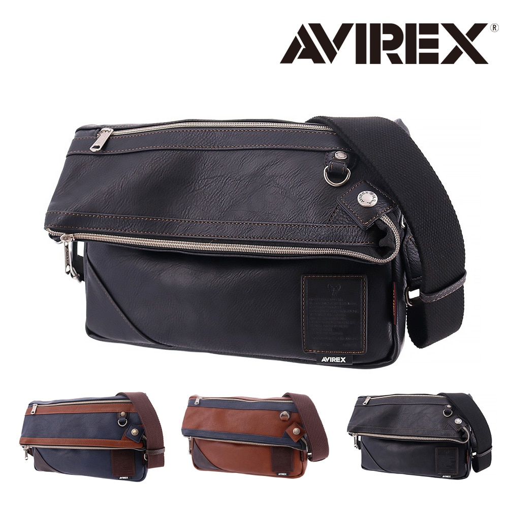 アヴィレックス AVIREX 2wayトートショルダーバッグ STUART スチュアート ax5003 1.ブラック -10x10 メンズ