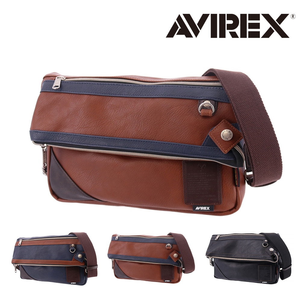 アヴィレックス AVIREX 2wayトートショルダーバッグ STUART スチュアート ax5003 3.キャメル -45x73 メンズ