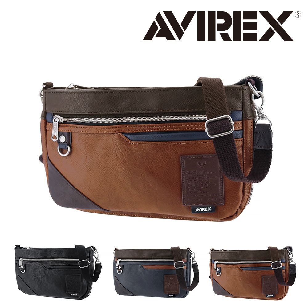 アヴィレックス AVIREX 2WAYショルダーバッグ スチュアート STUART ax5006 3.キャメル -45x73 メンズ