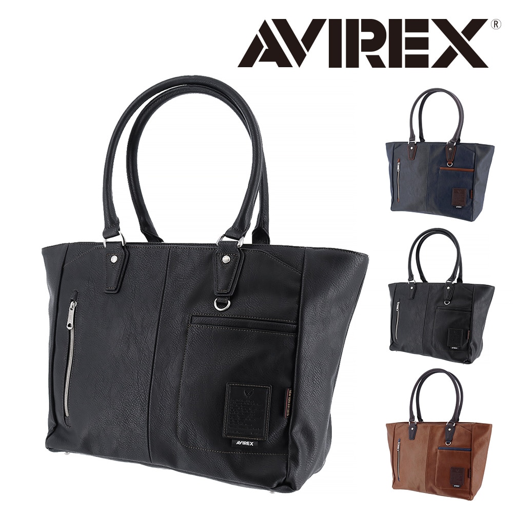 アヴィレックス AVIREX トートバッグ スチュアート STUART ax5009 1.ブラック -10x10 メンズ