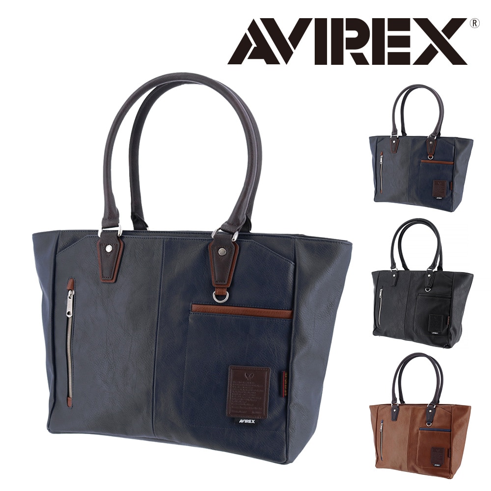 アヴィレックス AVIREX トートバッグ スチュアート STUART ax5009 2.ネイビー -60x60 メンズ