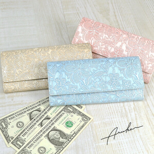 アルカン ARUKAN 長財布 crea/クレア 1418705 (1417619) 69x54 3.ライトブルー レディース