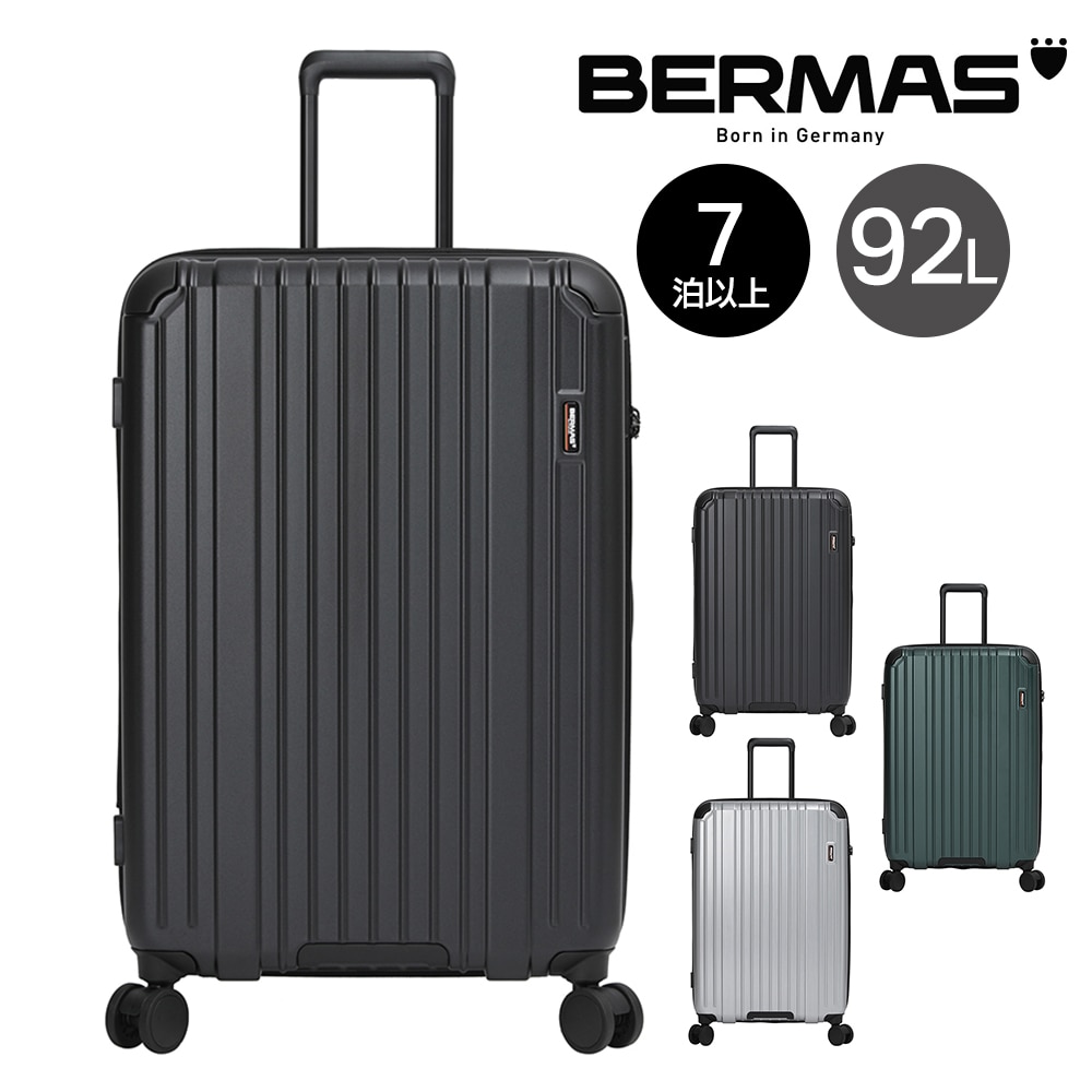 【メーカー直送】 バーマス スーツケース キャリーケース 92L 7泊以上 ファスナー型 BERMAS ヘリテージ3 60542 1.ブラック -10