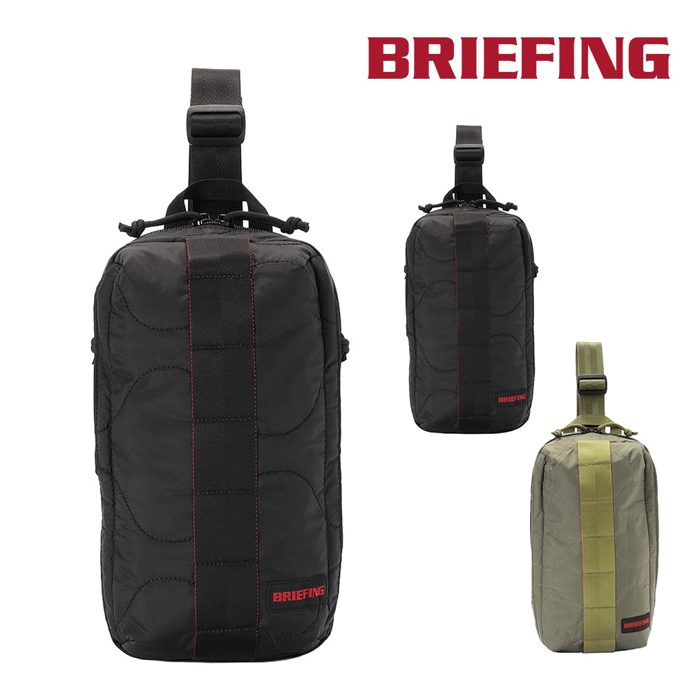 ブリーフィング バッグ ボディバッグ 斜めがけ BRIEFING ジャンプ キルテッドスリングウォーカー B6サイズ BRA253L63 メンズ レディース 送料無料 誕生日プレゼント ギフト ラッピング無料 【正規代理店】 1.ブラック -010